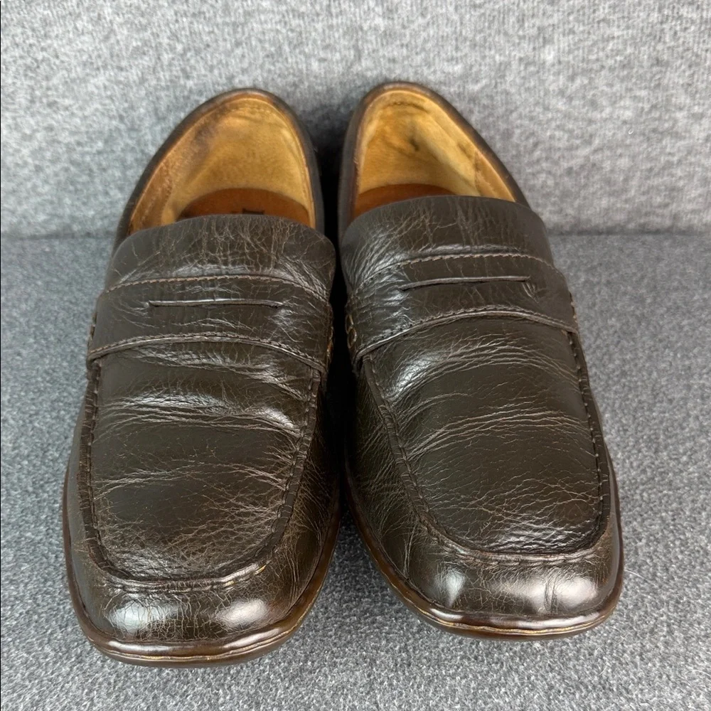 Born Leather‎ Penny Loafers Brown Men's 12 Slip- On Casual Comfort
